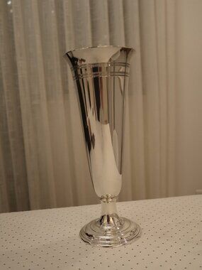 925 Sterling Silver Tiffany and Co Vase - Perfect Condition 12 Inch Trumpet Vase